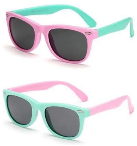 Boolavard Kids Polarized Sunglasses Rubber Flexible Shades