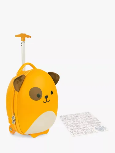 boppi Tiny Trekker Dog 2 Wheel Cabin Suitcase, 17L, Yellow - Yellow - Unisex