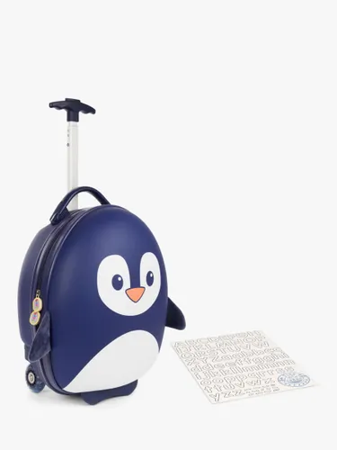 boppi Tiny Trekker Penguin 2 Wheel Cabin Suitcase, 17L, Navy - Navy - Unisex