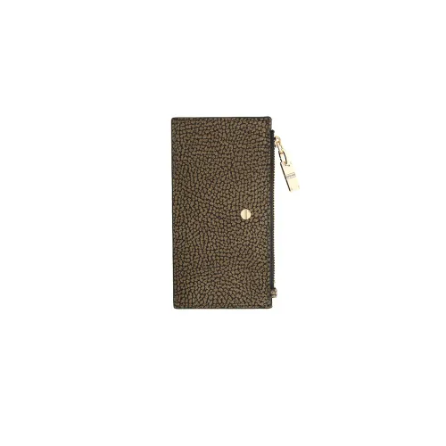 Borbonese , Card Holder Wallet ,Brown female, Sizes: ONE SIZE