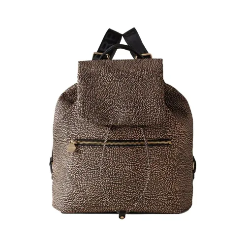 Borbonese , Elegant and Practical Nylon Backpack for Modern Women ,Brown female, Sizes: ONE SIZE