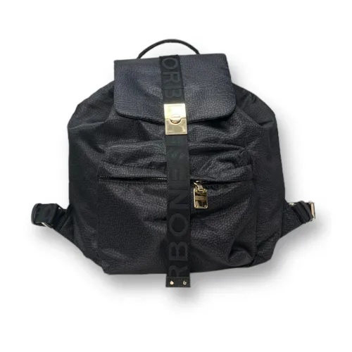 Borbonese , Medium Backpack ,Black female, Sizes: ONE SIZE