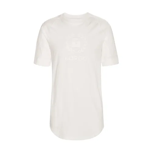 Borgo , Borgo Siracusa Diablo Bianco T-Shirt ,White male, Sizes: