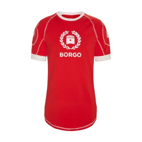 Borgo , Borgo Siracusa Diablo Rosso T-Shirt ,Red male, Sizes: