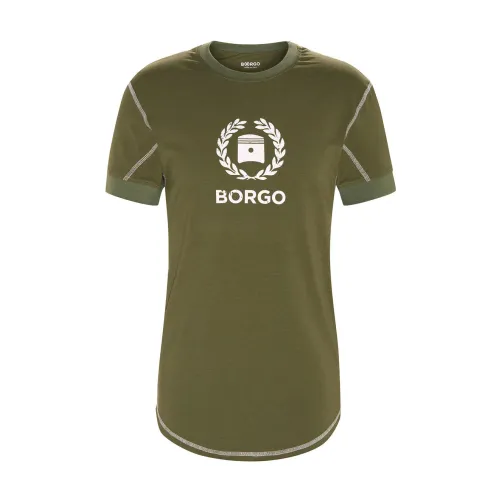 Borgo , Borgo Valencia SC2 Olive T-Shirt ,Green male, Sizes: