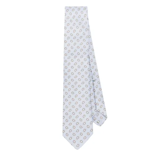 Borrelli , Blue Silk Paisley Embroidered Tie ,Multicolor male, Sizes: ONE