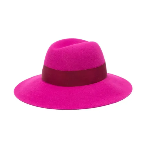 Borsalino , Purple Claudette Felt Hat with Wide Brim ,Purple female, Sizes: