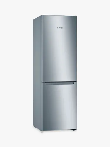 Bosch Series 2 KGN33NLEAG Freestanding 60/40 Fridge Freezer, Stainless Steel Effect - Silver - Unisex