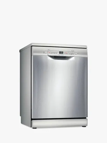 Bosch Series 2 SMS2ITI41G Freestanding Dishwasher, Silver - Silver Silver - Unisex