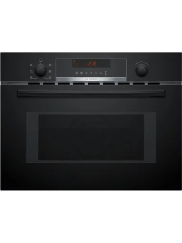 Bosch Series 4 CMA583MB0B Built-In Combination Microwave with Grill, Black - Black - Unisex