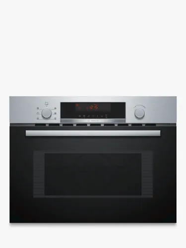 Bosch Series 4 CMA583MS0B Built-In Combination Microwave with Grill, Stainless Steel - Stainless Steel - Unisex