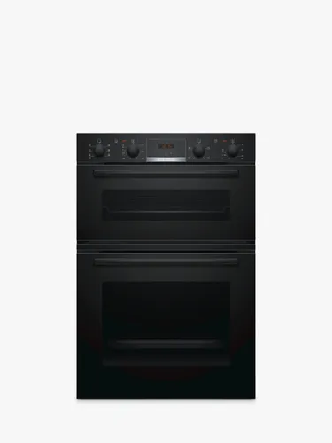 Bosch Series 4 MBS533BB0B Built In Electric Double Oven, Black - Black - Unisex