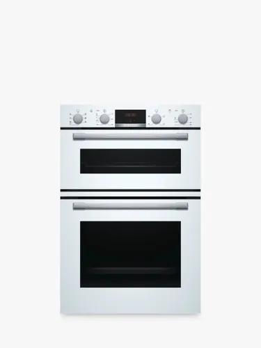 Bosch Series 4 MBS533BW0B Built In Electric Double Oven, White - White - Unisex