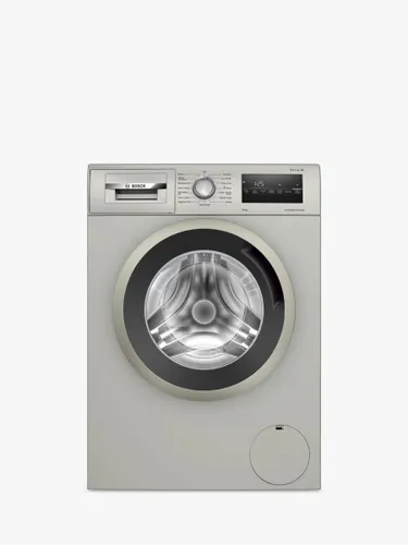 Bosch Series 4 WAN282X2GB Freestanding Washing Machine, 8kg Load, 1400rpm Spin, Silver Inox - Silver Inox - Unisex