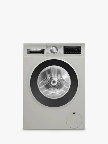 Bosch Series 6 WGG2440XGB Freestanding Washing Machine, 9kg Load, 1400rpm Spin, Silver Inox - Silver Inox - Unisex