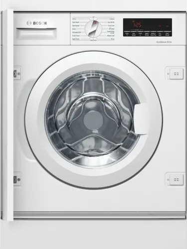 Bosch Series 8 WIW28502GB Integrated Washing Machine, 8kg Load, 1400rpm Spin, White - White - Unisex