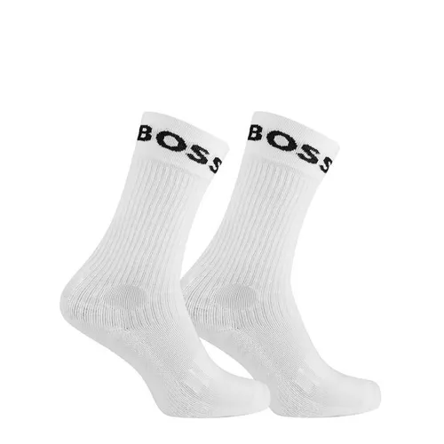 Boss 2 Pack Sport Crew Socks Mens - White