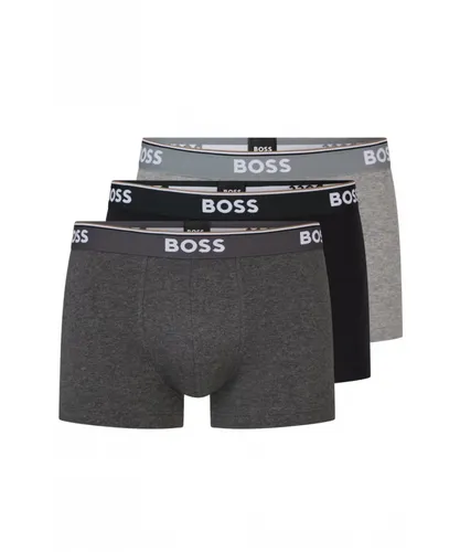 Boss 3 Pack Mens Trunk - Multicolour Cotton