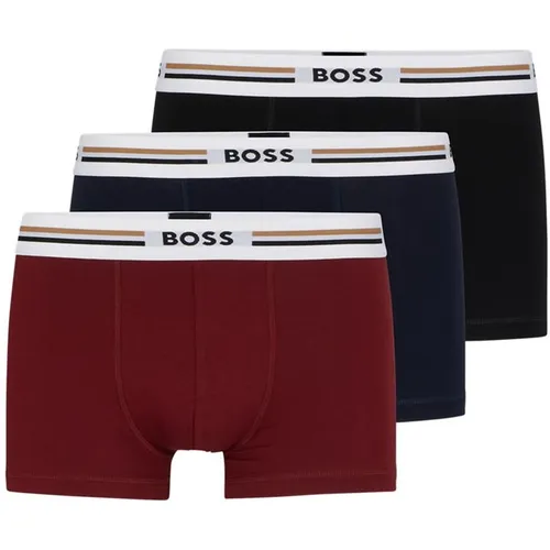 Boss 3 Pack Revive Boxer Shorts - Red