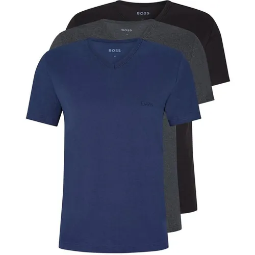 Boss 3 Pack T Shirts - Blue