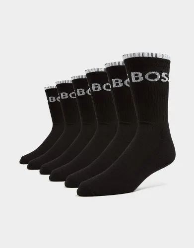 BOSS 6-Pack Crew Socks - Black