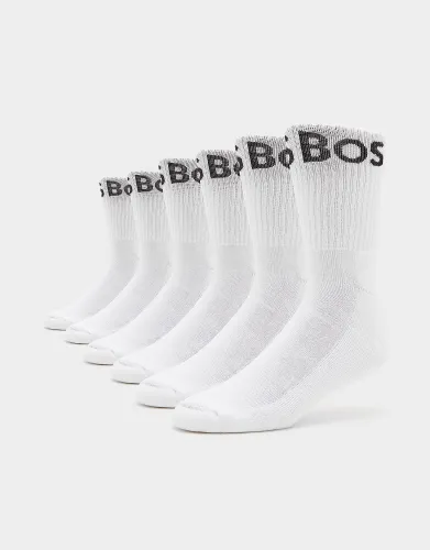 BOSS 6-Pack Crew Socks - White