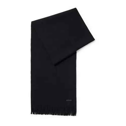 Boss Albas Knitted Scarf - Black
