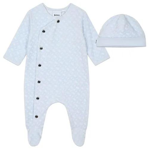 Boss All In One and Hat Set Babies - Blue