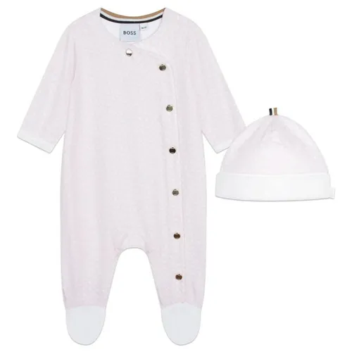 Boss All In One Babygrow and Hat Set Babies - Pink
