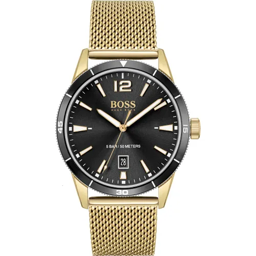 BOSS Analogue Multifunction Quartz Watch for men with Gold