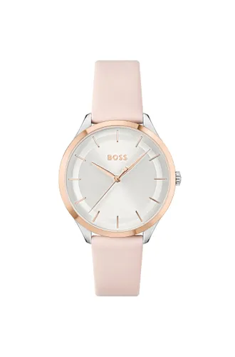 BOSS Analogue Quartz Watch for Women with Blush Leather