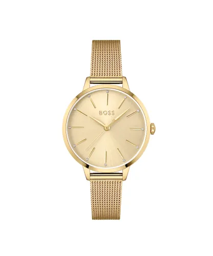 BOSS Analogue Quartz Watch for women with Gold colored