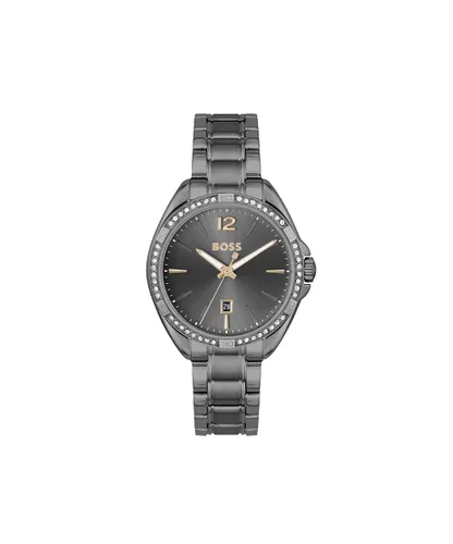 BOSS Analogue Quartz Watch for Women with Grey Stainless
