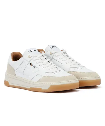 Boss Baltimore Tennis Mens White Trainers Leather