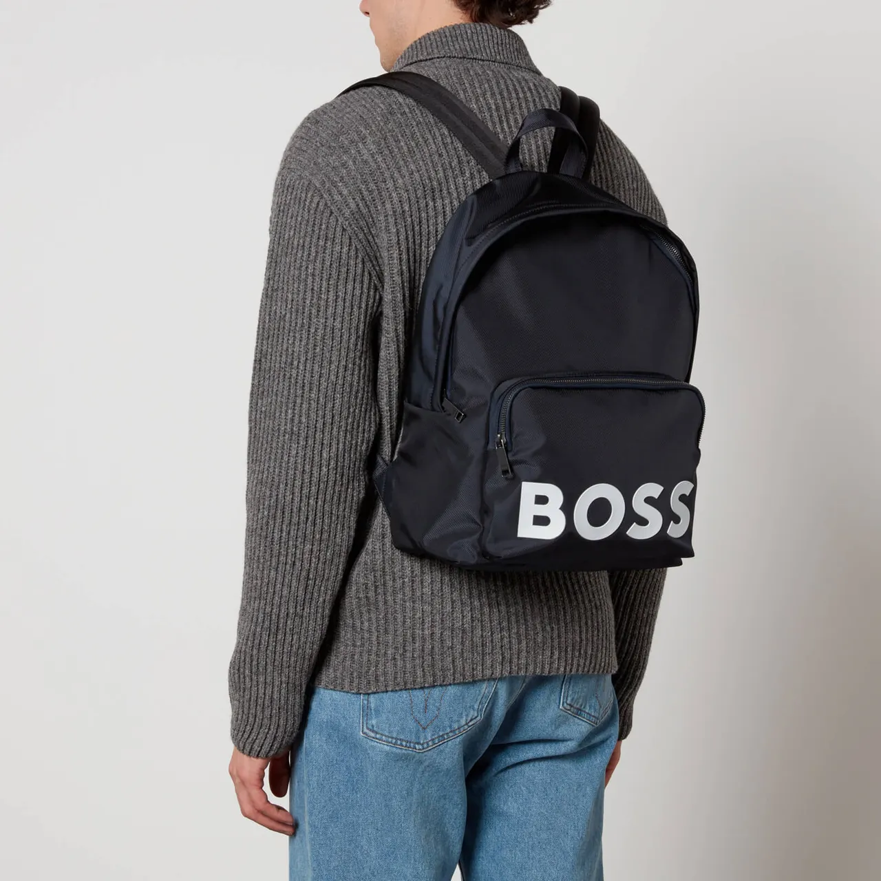 BOSS Black Nylon Catch Backpack