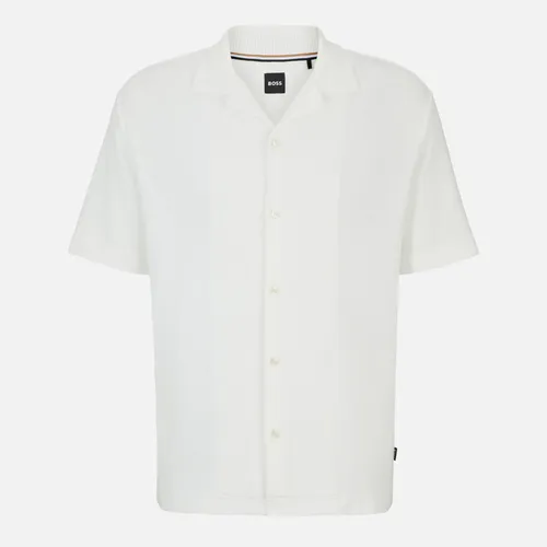 BOSS Black Powell Ribbed Cotton Shirt