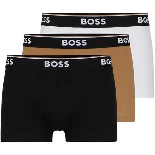 Boss Bodywear 3 Pack Power Boxer Shorts - Beige