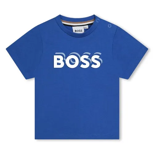 Boss Boss Bold Lgo Tee In42 - Blue