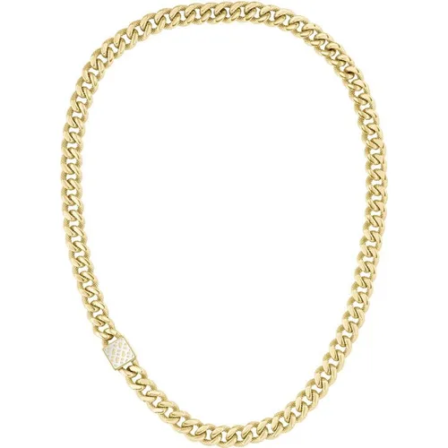 Boss BOSS Caly Light Yellow Gold IP Necklace - Gold