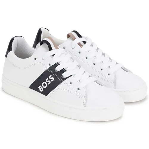 Boss Boss Lace Up Trainer Jn24 - White