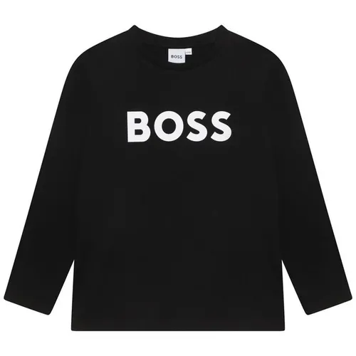 Boss Boss Large Logo T-Shirt Junior Boys - Black