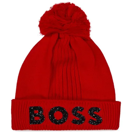 Boss Boss Logo Beanie Junior Girls - Red