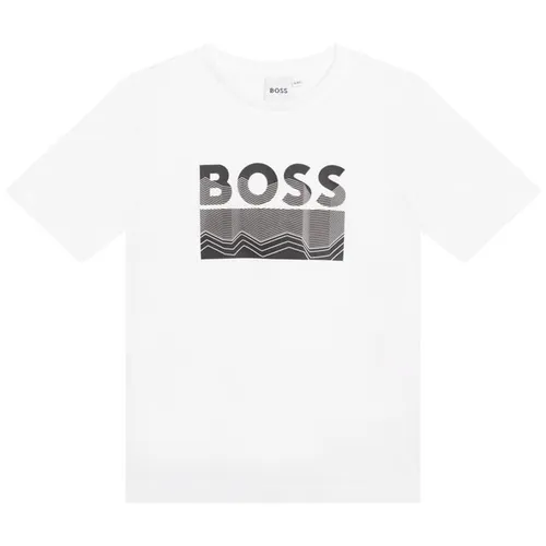 Boss Boss Logo T-Shirt Juniors - White