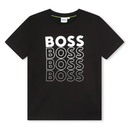 Boss Boss Multi Logo T-Shirt Junior Boys - Black