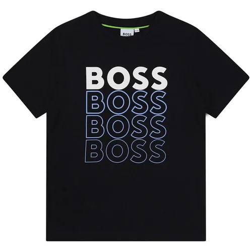 Boss Boss Multi Logo T-Shirt Junior Boys - Blue