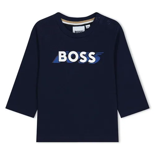 Boss Boss Shadow Lgo Tee In34 - Blue