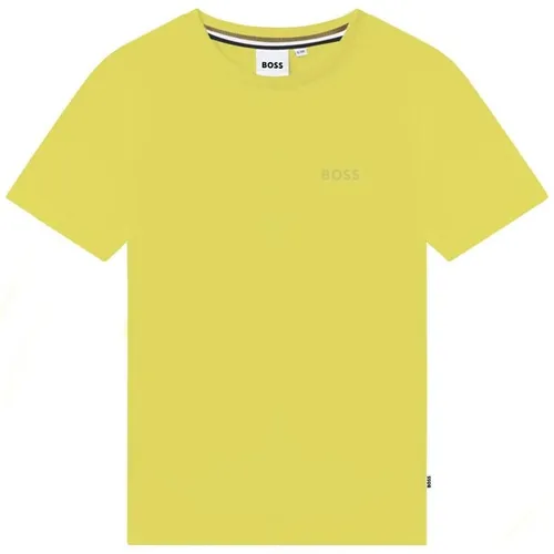 Boss Boss Small Logo T-Shirt Juniors - Yellow