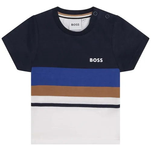 Boss Boss Stripe T-Shirt Infant Boys - Blue