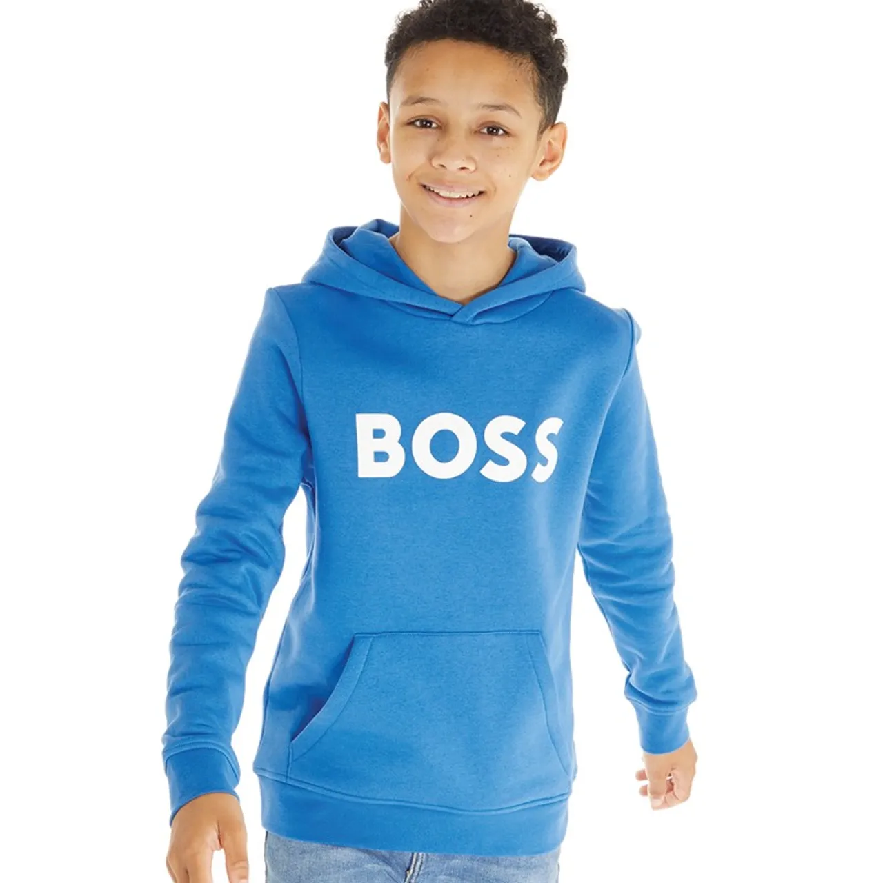 BOSS Boys Hooded Sweatshirt Blue