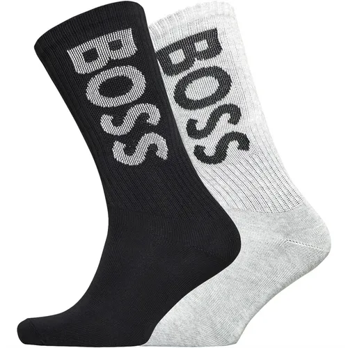 BOSS Boys Two Pack Socks Black